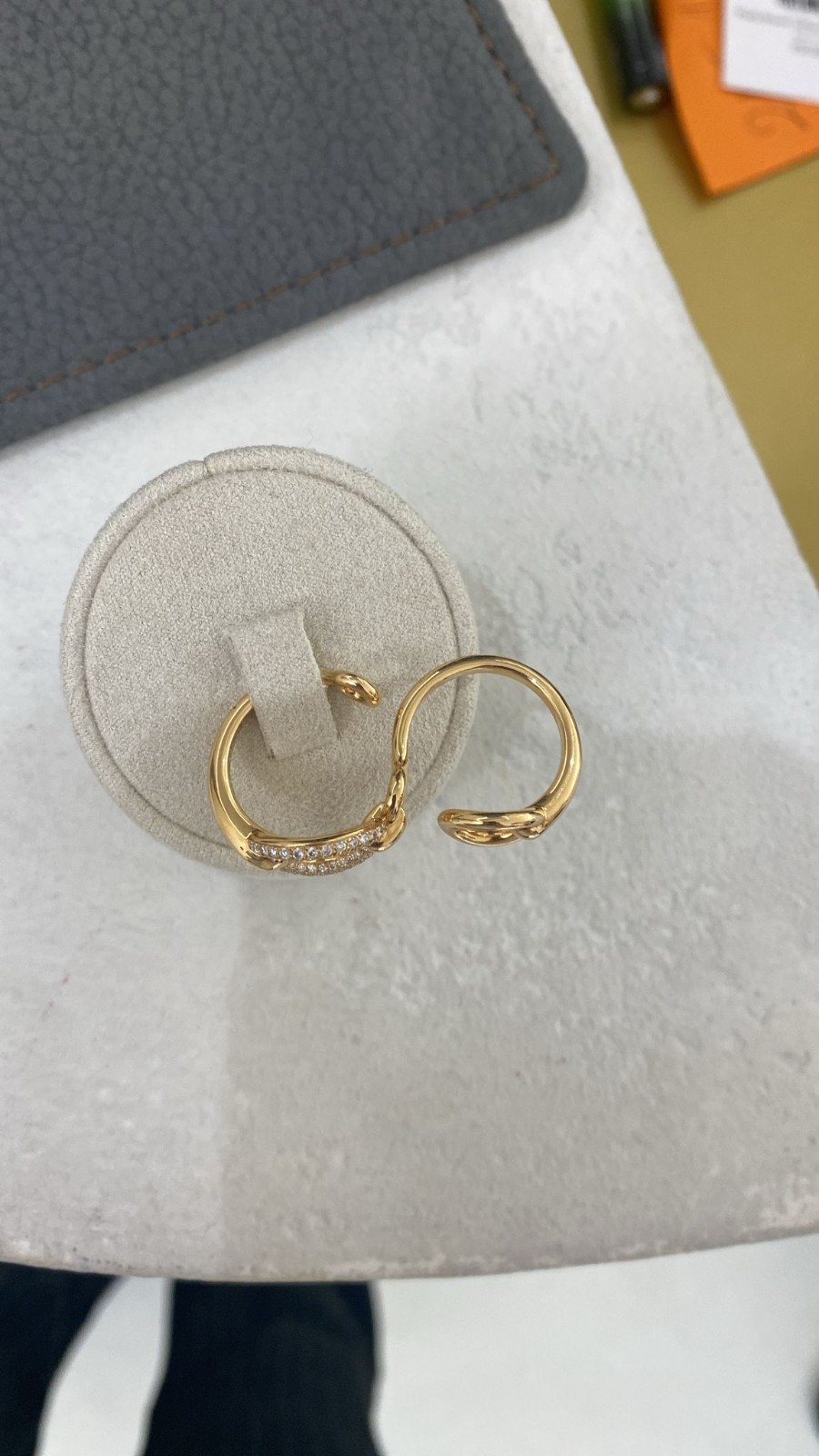 HERMES Double Filedor Ring - image 5