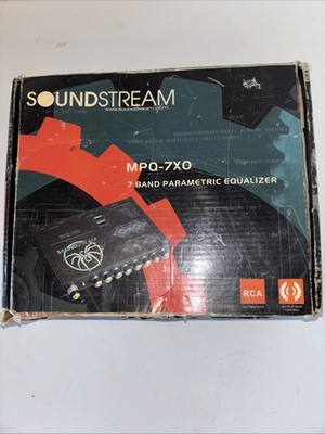 NEW Soundstream MPQ-7XO, 7-Band Parametric Car Audio Equalizer w/ Crossover
