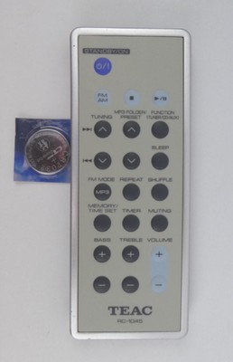 TEAC RC-1045 Audio System Remote Control w/ New Battery OEM