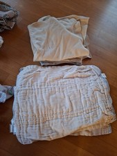 Stoffwindeln 12 Einlagen,  5 Mullwindeln Blümchen und Lotties