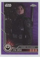 2023 Topps Chrome Star Wars Purple Wave Refractor Felicity Jones as Jyn Erso u6m
