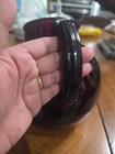 Vtg ANCHOR HOCKING ROYAL RUBY 7" GLASS PITCHER RED DEPRESSION RUBY GLASS — photo 5