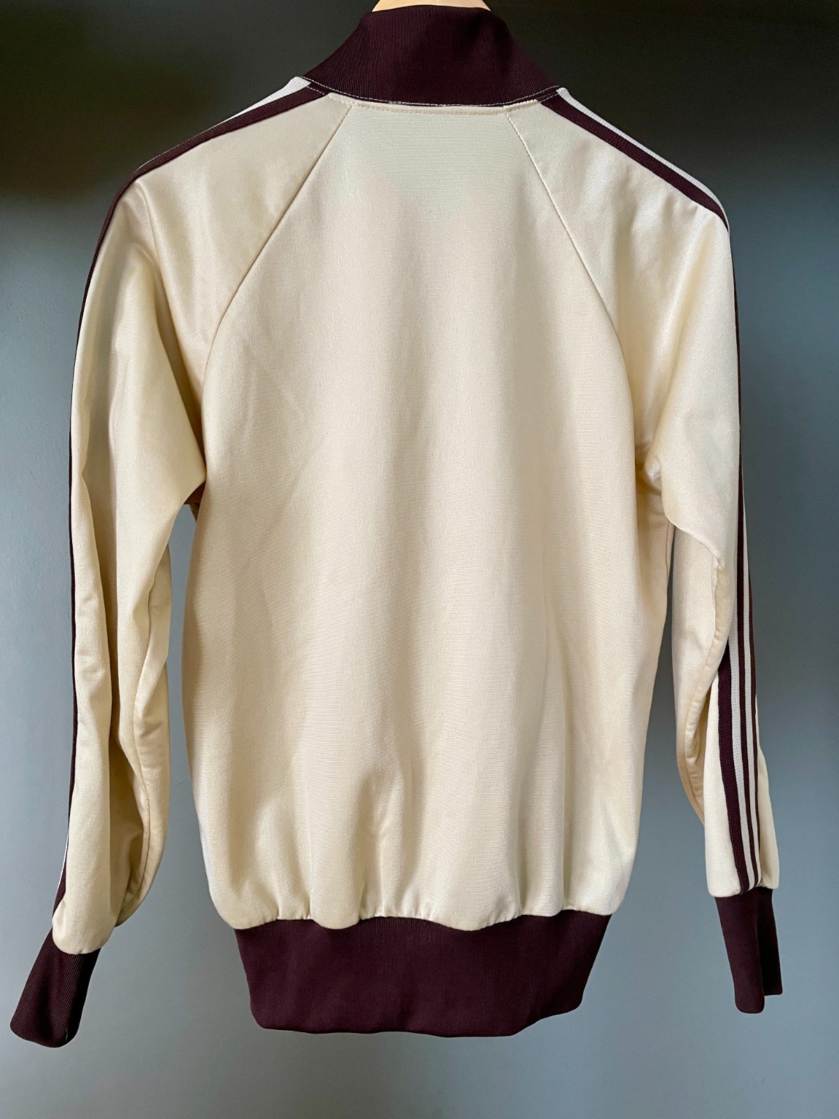 Vintage 80s Adidas ATP Keyrolan / Cream × Brown Track… - Gem