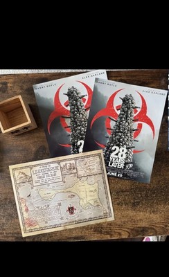 (Two) 28 YEARS LATER 2025 DOUBLE-SIDED Regal  (8.5x11) Mini Movie MAP poster  