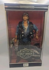 BARBIE COLLECTOR EDITION 1999 HARLEY DAVIDSON KEN DOLL w/HELMET DAMAGED BOX