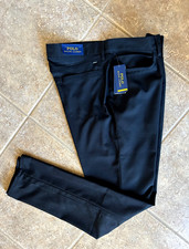 Polo Ralph Lauren Performance Pants 36 x 34 Black Stretch Classic Fit 148 NWT