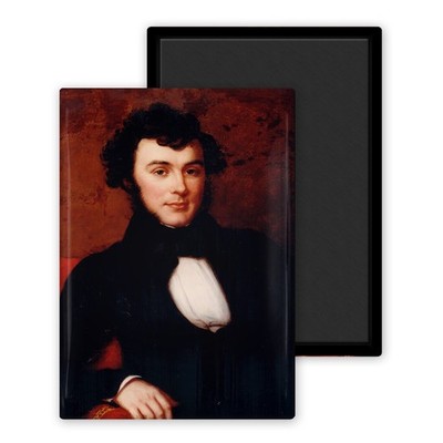 George Washington Adams - Vogelkönig Charles - Magnet Kühlschrank 54x78mm