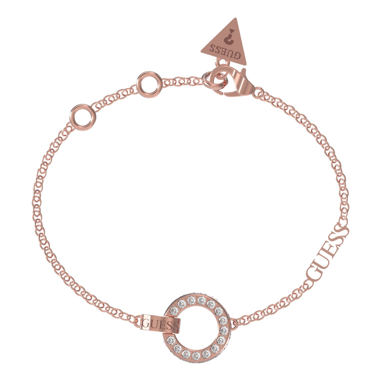Guess Ladies Circle Lights Bracelet UBB03162RGL