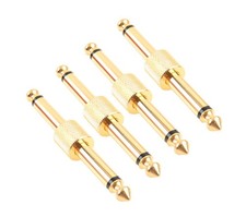 Devinal Professional Guitar Pedal Coupler, 1/4 inch TS Male, Gold