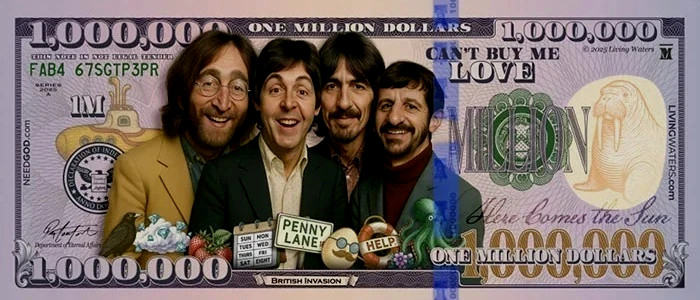 THE BEATLES /  ONE MILLION DOLLAR  NOVELTY BILL$ / McCARTNEY CONCERT SOUVENIR!