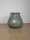 Vintage Royal Haeger Pottery 7" Green Lotus Flower Pot Planter Vase Signed Mint