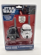 Disney Star Wars Walkie Talkies Darth Vader Stormtrooper Sealed New