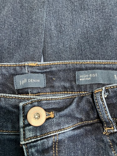 Pantalones de mezclilla para mujer J. Jill corte bota talla 14 tiro alto azul excelente estado - Imagen 4 de 5