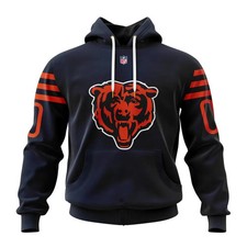 Personalized Chicago Football Team Bearss 3D Hoodie, Unisex Adults S-5XL