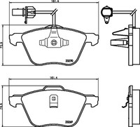 Bremsbelagsatz Scheibenbremse Hella Pagid 8DB 355 008-921 FüR Ford T4 70A Vw 70H