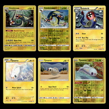 6x Eelektross Lot Eelektrik Tynamo 66.0 Sun Moon Unified Minds Pokemon Cards Set