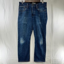 Taylor Stitch Democratic Fit Jeans Mens 31 Blue White Oak Cone Denim USA Made