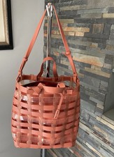 CHARLES & KEITH See Through Woven Tote Bag NWOT