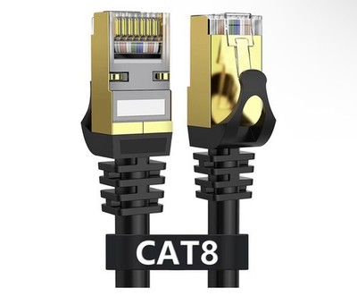 Cat 8 Ethernet Cable 100ft Shielded, Indoor  & Outdoor, Heavy Duty High Speed