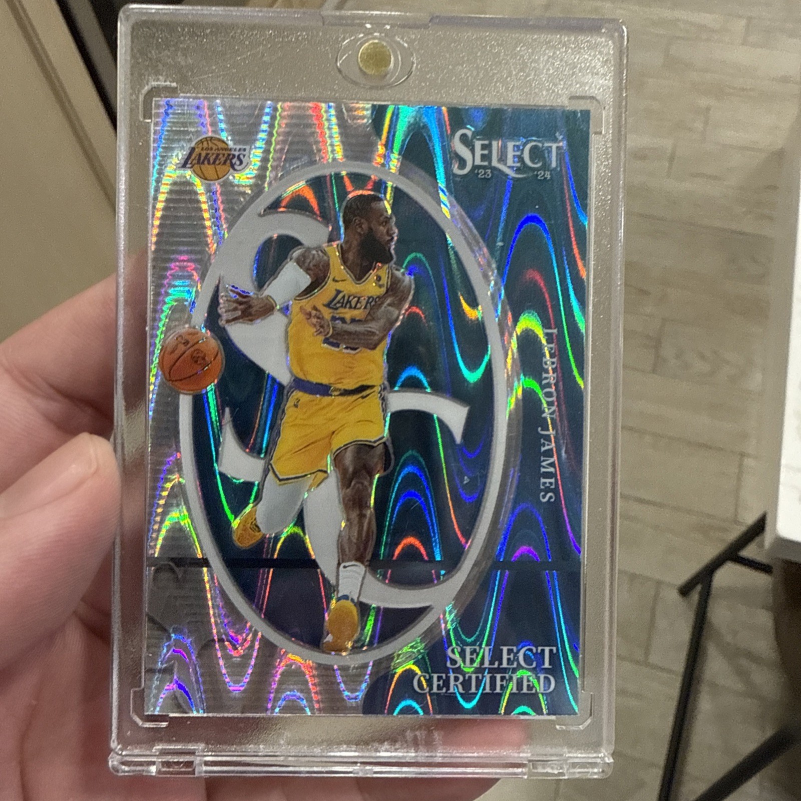 2023-24 Panini Select Select Certified Tectonic Prizm LeBron James #7