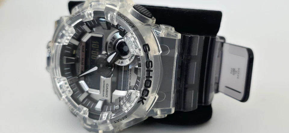 Casio G-Shock GA700SK-1A скелет полупрозрачный серый/прозрачный смолы часы - Изображение 3 из 4