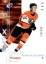 2002-03 Upper Deck Rookie Update #R221 Joni Pitkanen Rookie Stars Exchange #/500