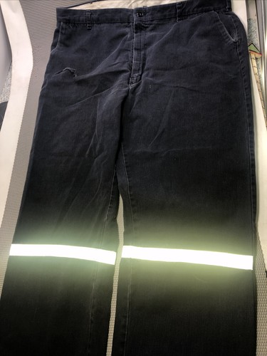 Bulwark FR Flame Resistant Work Pants Industrial Uniform Navy Blue Mens 44