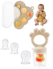 LOTBILL Baby Popsicle Molds Food Feeder Set, Baby Fruit Feeder for Infant