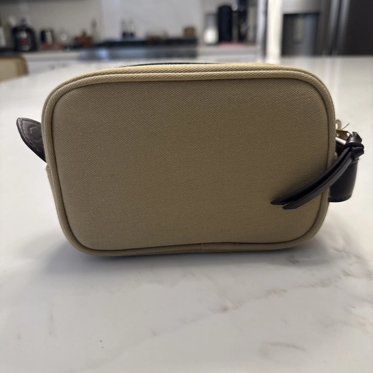 Filson x Alaska Airlines Khaki Dopp Kit Business/First Class, 4.5x6.5x2.5”, Bag