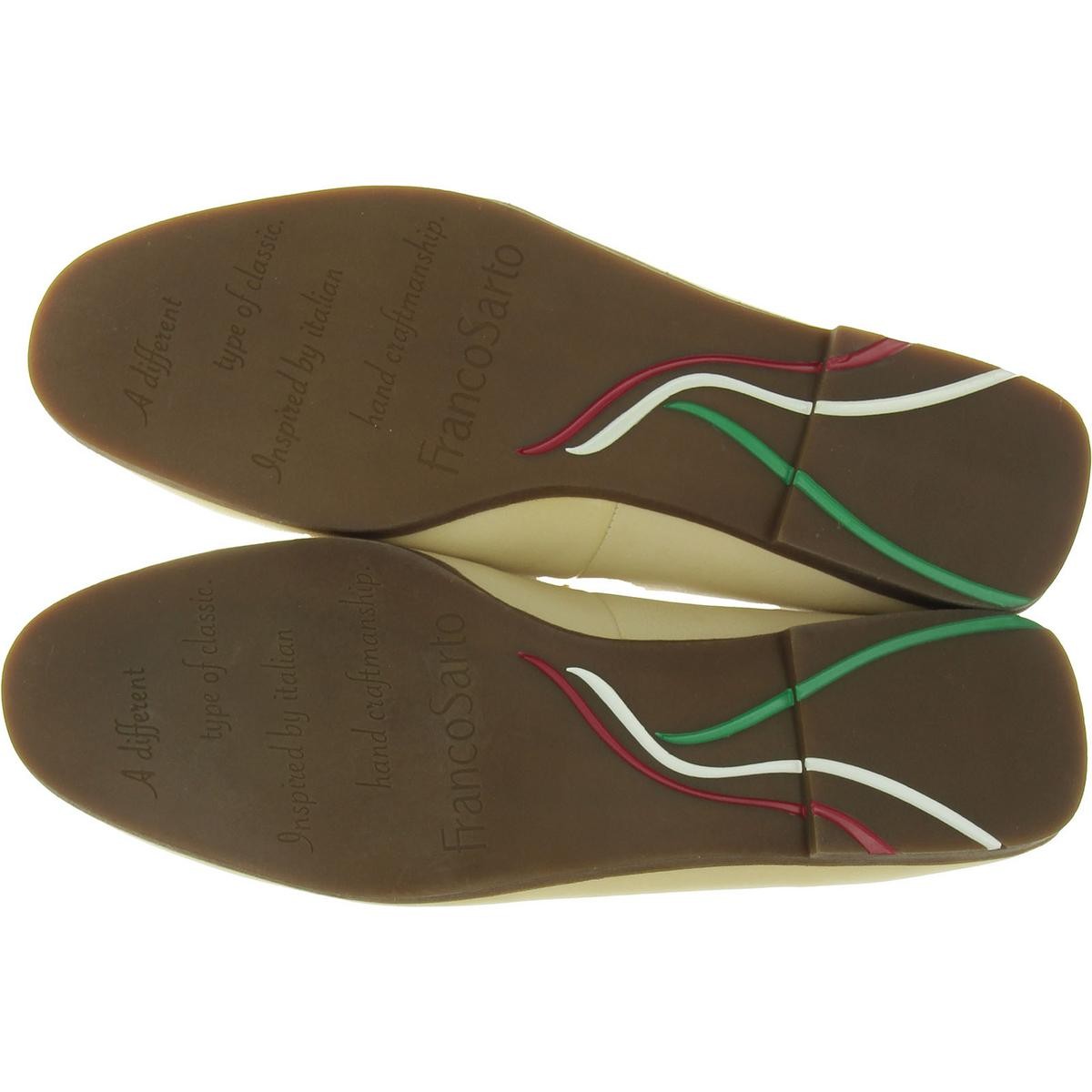 Franco Sarto Womens BECK Tan Leather Loafers Shoes Medium (B,M