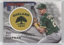 2022 Topps Series 1 City Flag Commemorative Relics Matt Chapman Patch 5av