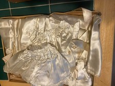 Vintage 1950s Strainless Slips Satin Full Slip Set w/ Box Pinup Lingerie