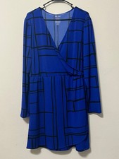 Nine West Women’s Wrap Dress Size XXL Royal Blue