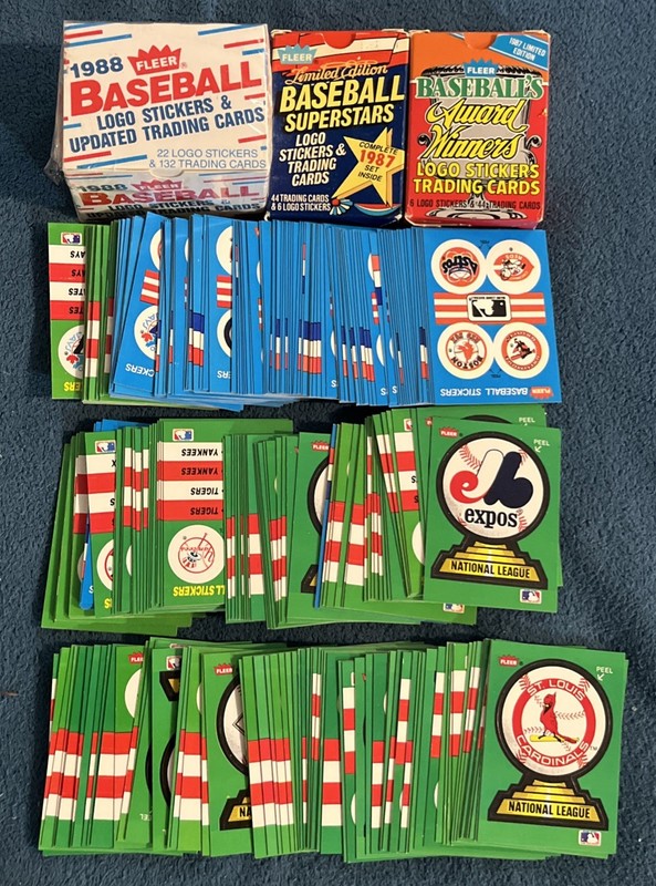 Baseball Logo Sticker Lot