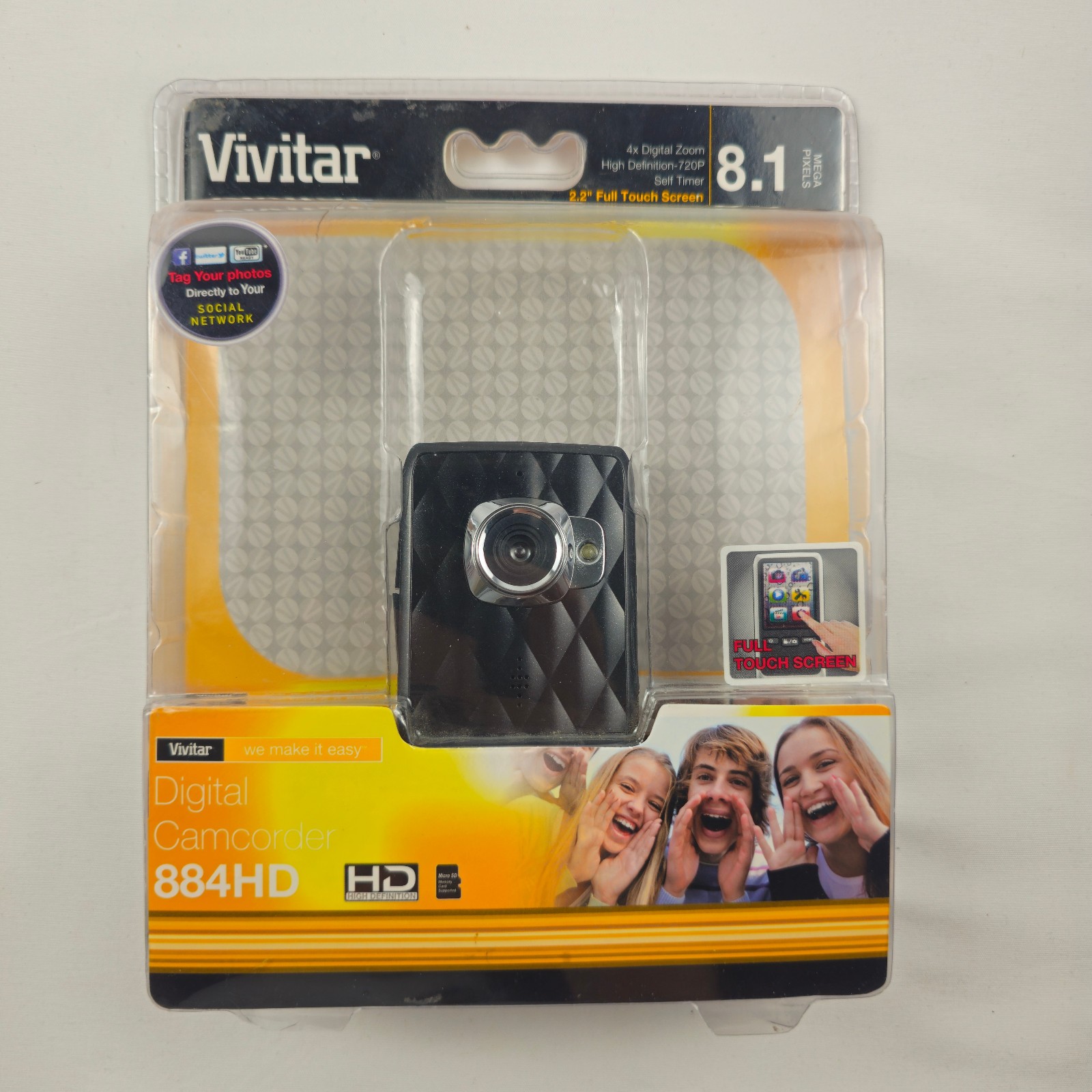 8.1mp Hd 720p 2.2" Touchscreen 4x Zoom 3264x2448