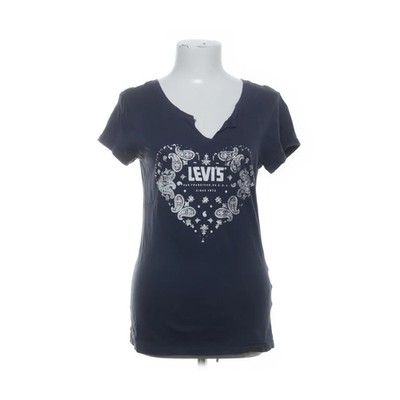 Levi Strauss & Co, T-shirt, Größe: S, Blau, Baumwolle, Print, Damen #7Xe