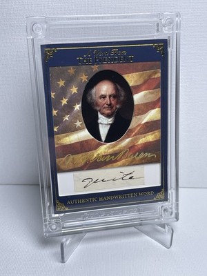 Martin Van Buren 2025 POTUS A Word From The President Handwritten Signed Cut