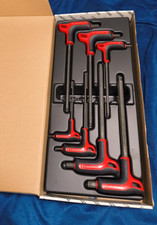 Facom 7pc Metric T-handle Ball-end Hex Key Set - Bi-material Handle With Tray Facom 7pc Metric T-handle Ball-end Hex Key Set - Bi-material Handle With Tray