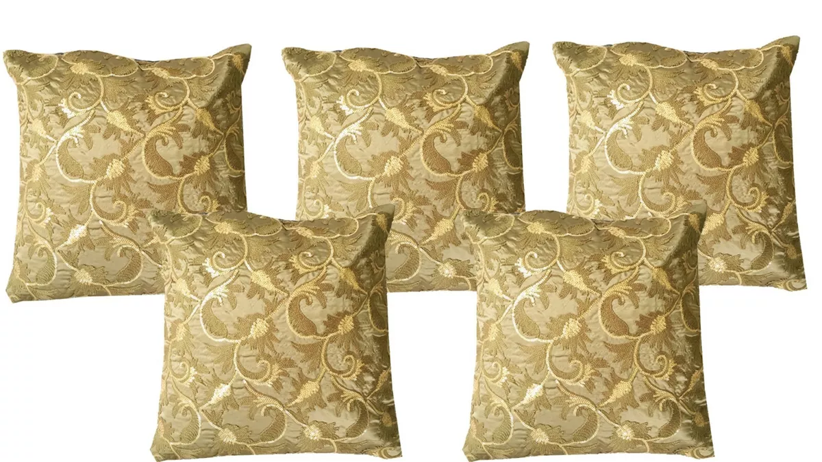 Embroidery Sequin Ethnic Indian Sari Throw Pillow Cases Cushion