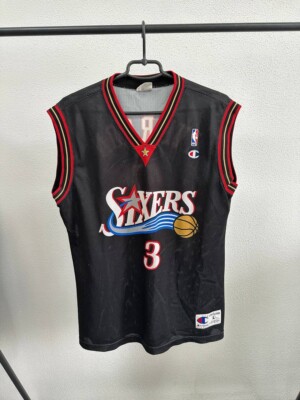 NBA Vintage Allen Iverson #3 Sixers Champion Jersey Size L | eBay