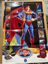 COMIC BOOK PROMO POSTER SKYBOX PLATINUM SERIES CARD SUPERMAN THE MAN OF STEEL
