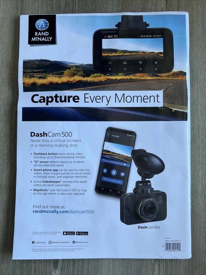 Rand McNally Road Atlas 2021 Walmart Edition 15" book map usa Canada