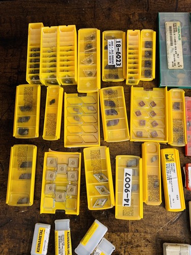 Mixed Carbide Inserts Lot Sandvik, Kennametal, Tool Flo and Others - Picture 2 of 6