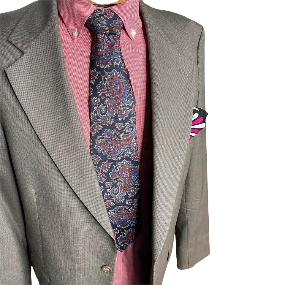 Camisa abotonada roja y blanca de diseñador de lujo Christian Dior talla 16,5 34/35 Foto 3 de 4