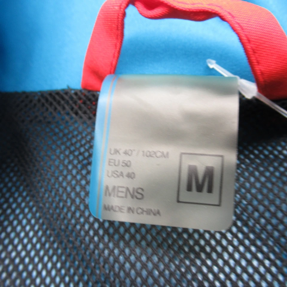 Chaqueta Dare 2B Para Hombre Mediana Azul Bloques de Color Reflectante Elastizada Cremallera Completa Lluvia Nueva con Etiquetas Foto 4 de 4