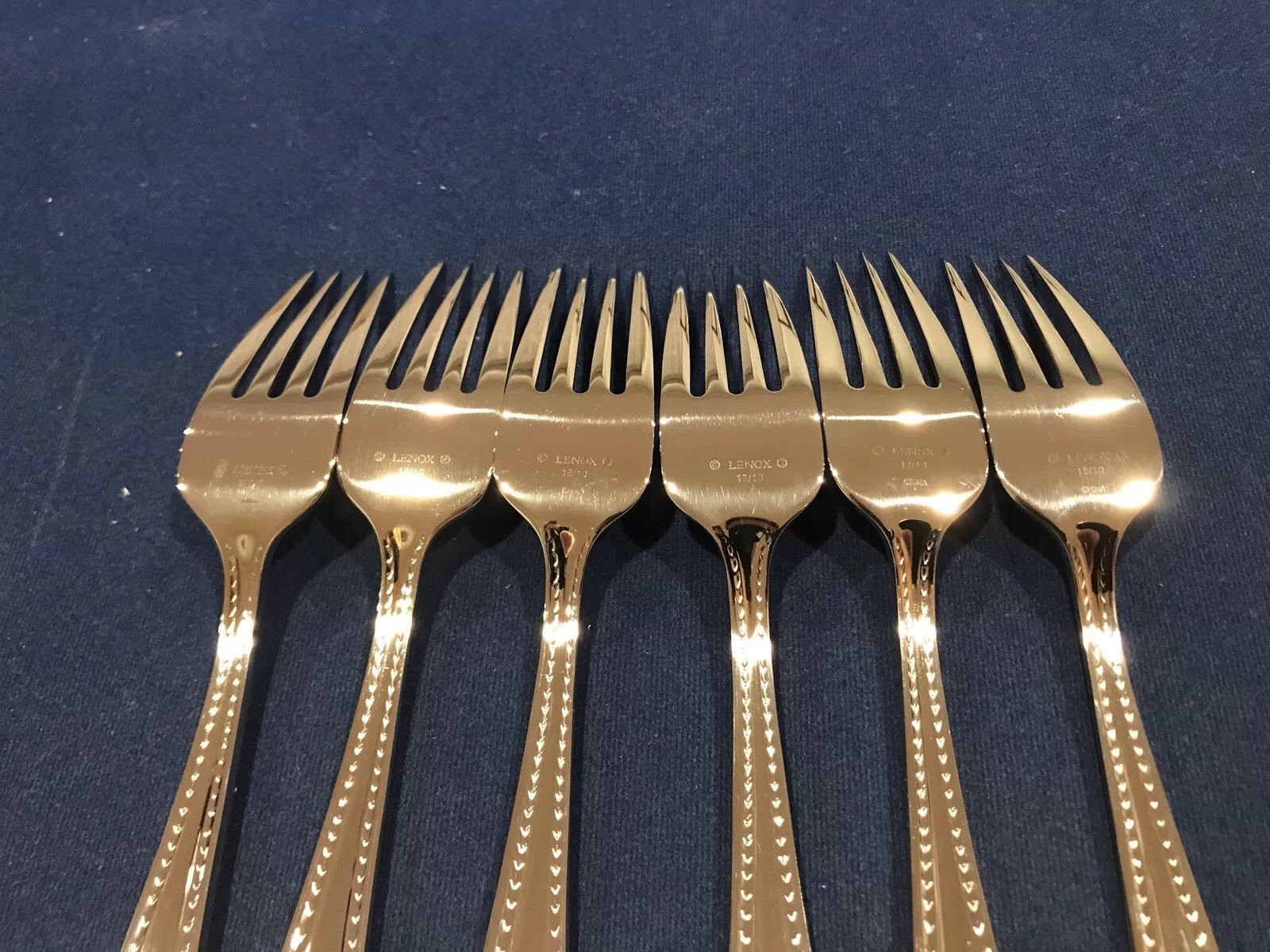 10 Lenox Flatware Fork 18/10 Stainless Flatware eBay