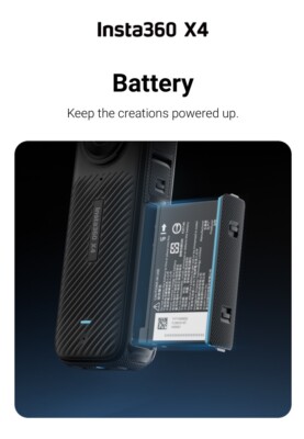 Original Insta360 X4 Battery - Long-Lasting & Reliable