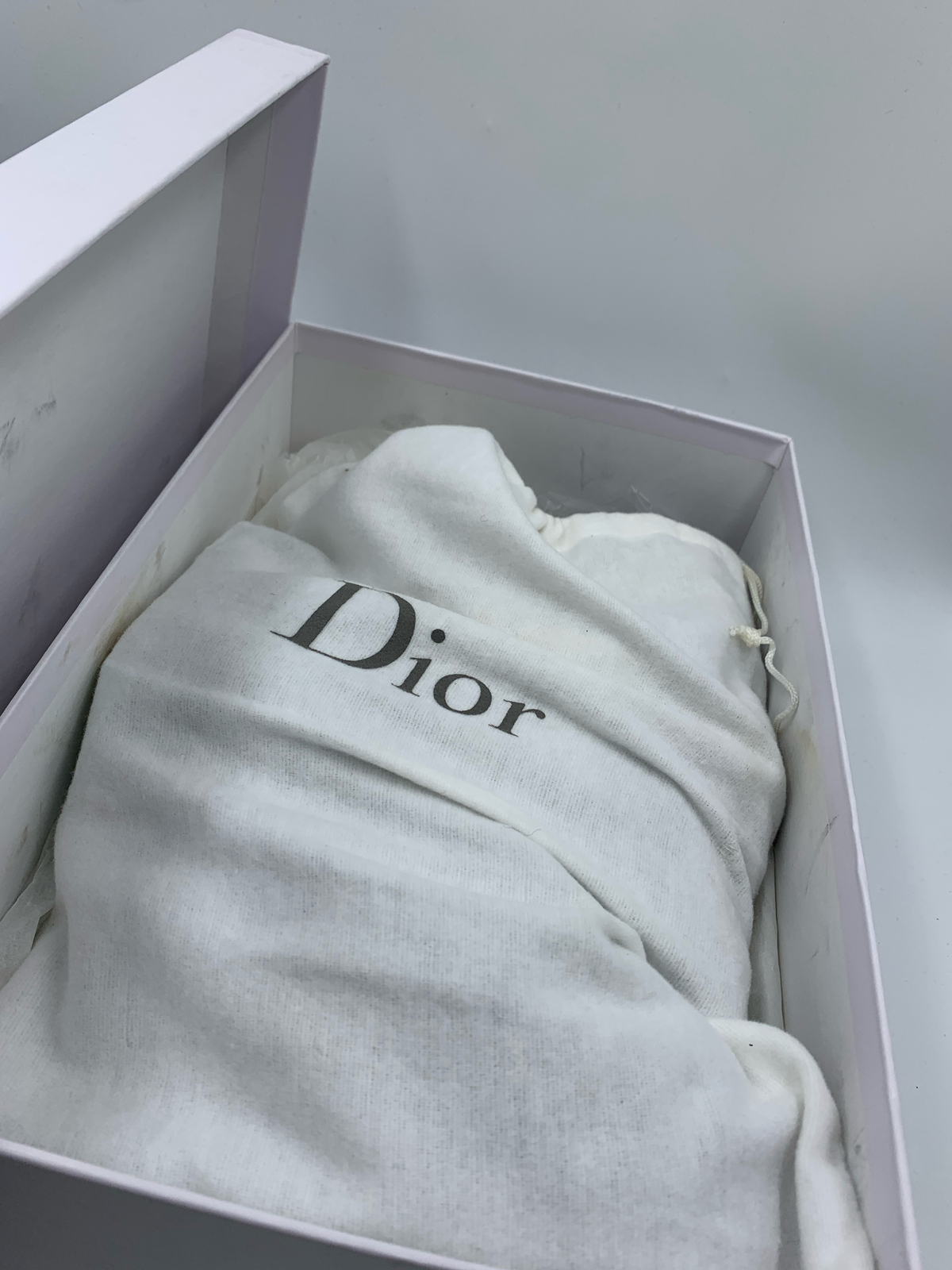 Christian Dior Shoe Size 39.5 Black & Navy Blue Leather Perforated Lace