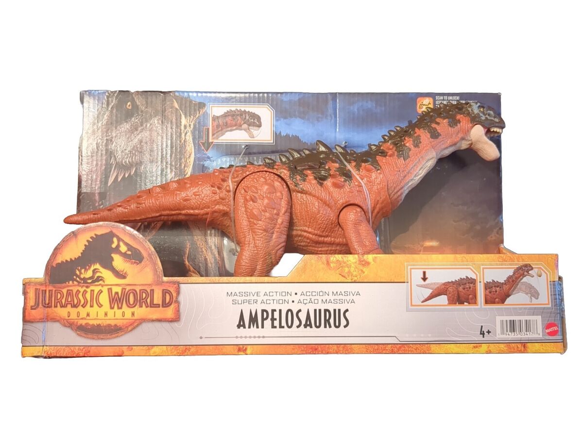 Dinossauro Ampelosaurus Ação Massiva Jurassic World Dominion Mattel HDX50  Pronta Entrega