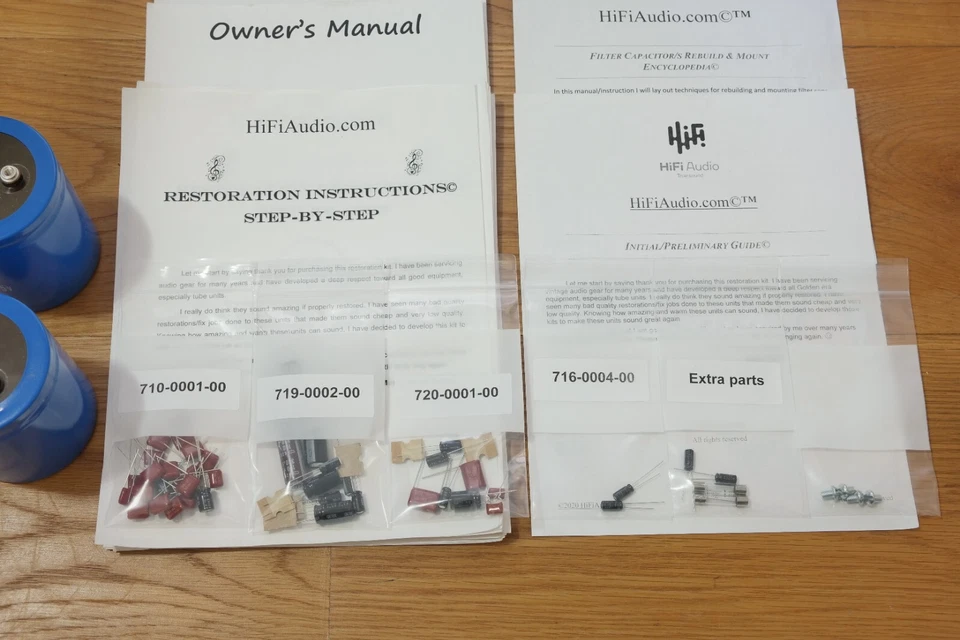 Kit de restauración amplificador Accuphase P300 reparación actualización recap filtro condensador Foto 3 de 4